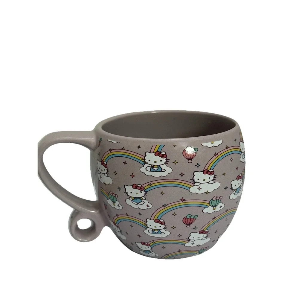 Hello Kitty Coffee Cup Mug Tea Sanrio Lavender Unicorn Rainbow Cloud‎ Pattern